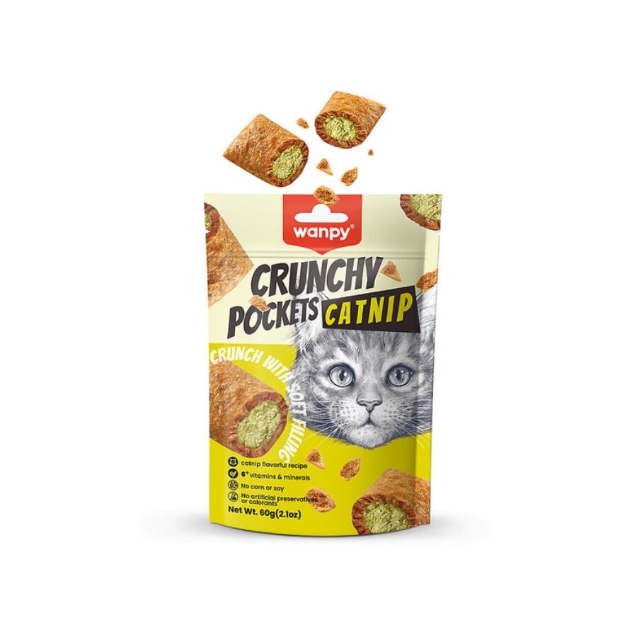 Wanpy Crunch Catnip Ve Tavuklu Kedi Ödül Maması 60 GR | SRC: Barcode: 6927749825422